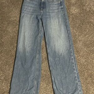 rag & bone Blue Flare Wide Leg Jeans